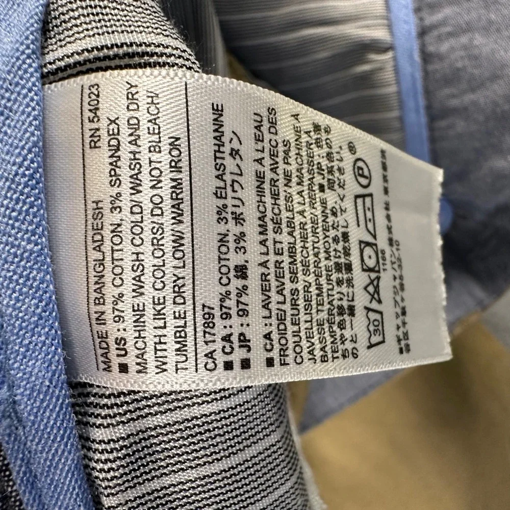 Banana Republic Mason Athletic Tapered Chino Pants Acorn Brown 32x31 338337 Mens